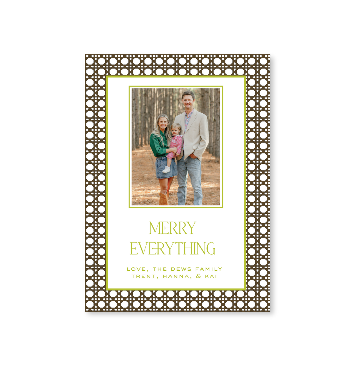 Rattan Christmas Card