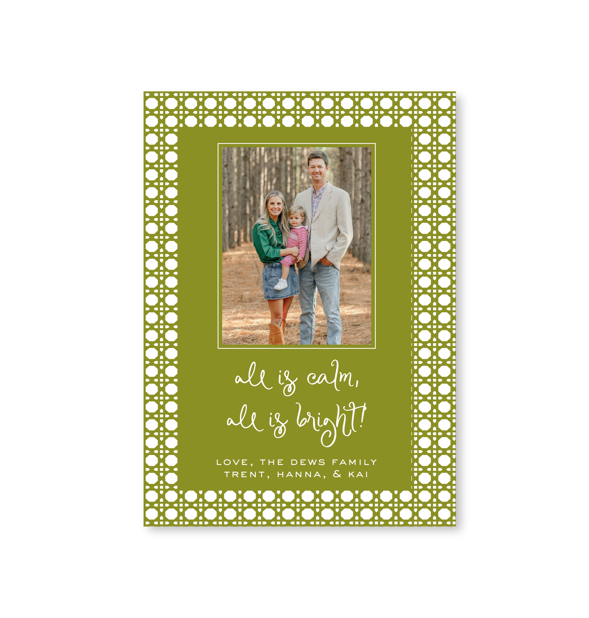 Rattan Christmas Card